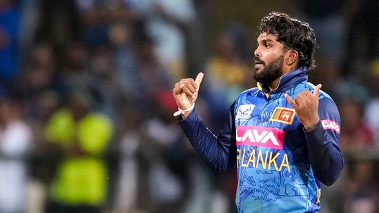 Both batters fell to Wanindu Hasaranga in the 16th over. Washington Sundar then smashed 25 in 18 balls to take India to a score of 137/9 in 20 overs(PTI)