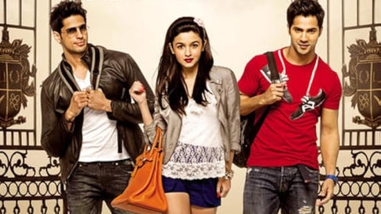 Sidharth Malhotra, Alia Bhatt and Varun Dhawan in Student of the Year.