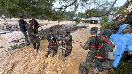 Two more Army contingents were on their way to the site. (AP)