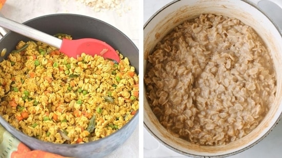 Oatmeal is no doubt a classic but oat poha takes care of both taste and health. (Pinterest)