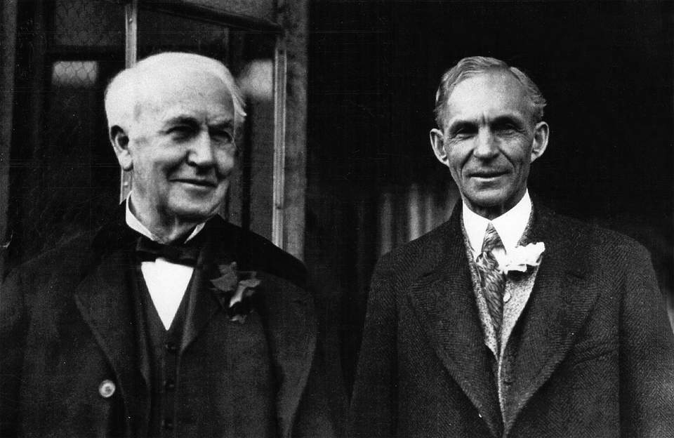 Henry Ford and Thomas Edison.