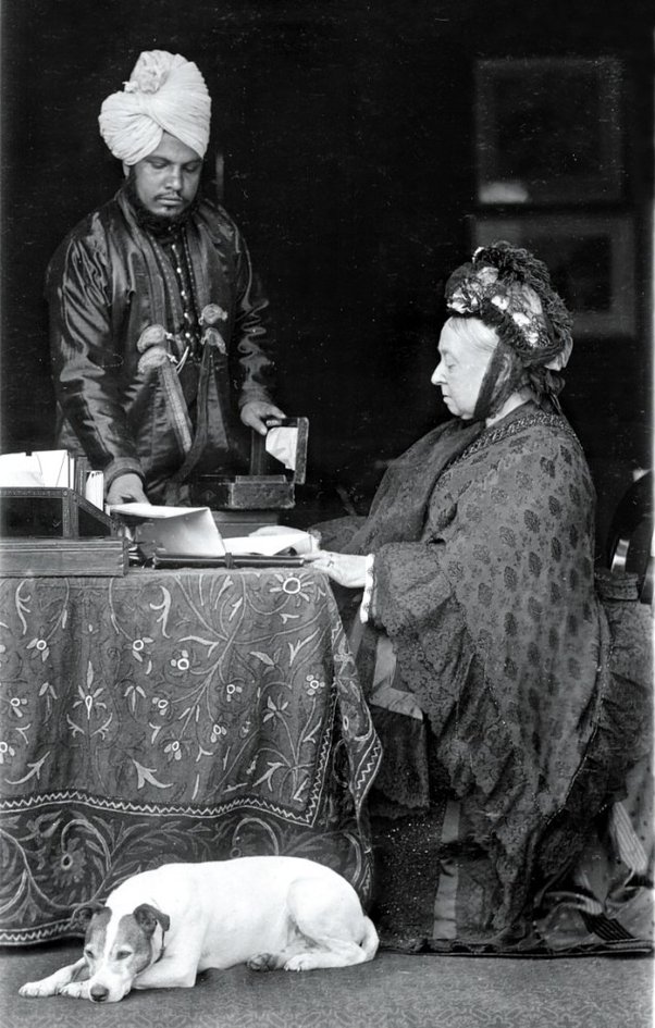 'Munshi' Abdul with Queen Victoria.