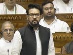 BJP lawmaker Anurag Thakur speaking in the Lok Sabha. (PTI) BJP lawmaker Anurag Thakur speaking in the Lok Sabha. (PTI)