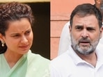 Kangana Ranaut shared old videos of Rahul Gandhi invoking caste. Kangana Ranaut shared old videos of Rahul Gandhi invoking caste.