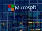 Microsoft outage: A view shows a Microsoft logo at Microsoft offices in Issy-les-Moulineaux near Paris, France.