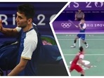 Lakshya Sen marched into pre-quarters with his win over Jonatan Christie(Reuters-X) Lakshya Sen marched into pre-quarters with his win over Jonatan Christie(Reuters-X)