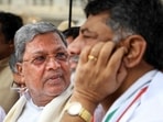 Bengaluru: Karnataka Chief Minister Siddaramaiah and Deputy CM D K Shivakumar (PTI Photo) (PTI) Bengaluru: Karnataka Chief Minister Siddaramaiah and Deputy CM D K Shivakumar (PTI Photo) (PTI)