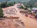 Wayanad: A drone view of a landslide site in Chooralmala, in Wayanad district Wayanad: A drone view of a landslide site in Chooralmala, in Wayanad district