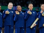 Members of Team USA Gymnastics revealed their nickname for the team. (AP Photo/Charlie Riedel)