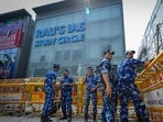 Three students died in the basement of Rau’s IAS Circle coaching centre on Saturday. (HT PHOTO) Three students died in the basement of Rau’s IAS Circle coaching centre on Saturday. (HT PHOTO)