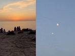 The UFO was spotted in Ibiza, Spain. The UFO was spotted in Ibiza, Spain.