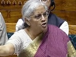 Finance minister Nirmala Sitharaman speaks in the Lok Sabha during the Monsoon Session of Parliament, in New Delhi. (SansadTV) Finance minister Nirmala Sitharaman speaks in the Lok Sabha during the Monsoon Session of Parliament, in New Delhi. (SansadTV)