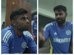 When Hardik Pandya addressed Suryakumar Yadav directly in the dressing room, the camera focused on him, who had an awkward smile on his face.