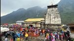 Devotees at the Kedarnath temple in Rudraprayag district of Uttarakhand. (PTI Photo) Devotees at the Kedarnath temple in Rudraprayag district of Uttarakhand. (PTI Photo)