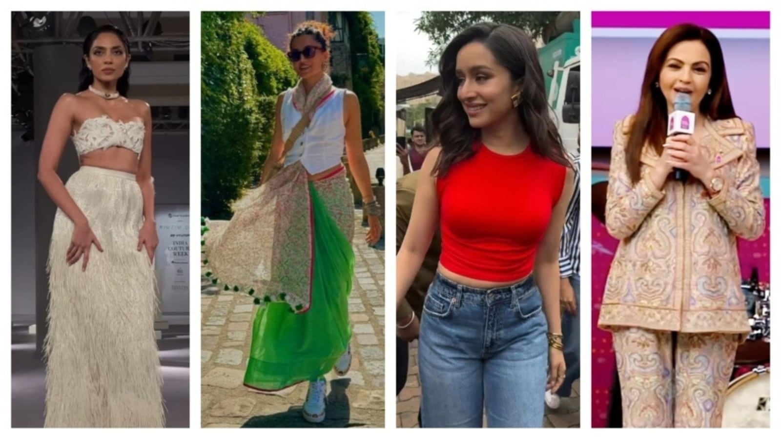 Sobhita Dhulipala in a monochrome look to Taapsee Pannu embracing waistcoat as blouse: Best-dressed celebs of the day