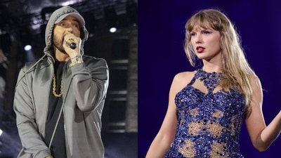 Eminem made a Taylor Swift reference in Tuesday's episode of Complex's The Face-Off Eminem made a Taylor Swift reference in Tuesday's episode of Complex's The Face-Off