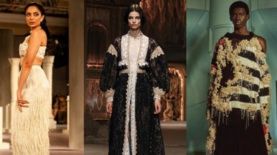 Baroque has been a niche fashion inspiration for over a decade now, the latest being Rimzim Dadu's India Couture Week 2024 collection (Photos: X) Baroque has been a niche fashion inspiration for over a decade now, the latest being Rimzim Dadu's India Couture Week 2024 collection (Photos: X)