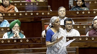 Finance minister Nirmala Sitharaman, speaking on the Agnipath scheme, asked MPs to not politicise matters of national security. (PTI) Finance minister Nirmala Sitharaman, speaking on the Agnipath scheme, asked MPs to not politicise matters of national security. (PTI)