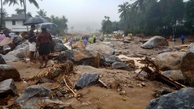 Landslides in Wayanad may be a result of climate change and environmental neglect, say scientists (Photo by R. J. Mathew / AFP) (AFP) Landslides in Wayanad may be a result of climate change and environmental neglect, say scientists (Photo by R. J. Mathew / AFP) (AFP)
