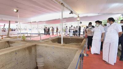 Keeladi, the Sangam Era site 12 km south-east of Madurai, is dated to be at least 2,600 years old that had a thriving industrialised settlement on the banks of Vaigai river (PTI) Keeladi, the Sangam Era site 12 km south-east of Madurai, is dated to be at least 2,600 years old that had a thriving industrialised settlement on the banks of Vaigai river (PTI)