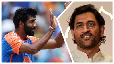 Dhoni picked Bumrah as his current favourite cricketer at Team India (AP-Reuters) Dhoni picked Bumrah as his current favourite cricketer at Team India (AP-Reuters)