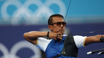 Tarundeep Rai lost 6-4 to Great Britain's Tom Hall in men's individual archery round of 64 in what could be his final Olympics.&nbsp; (REUTERS)