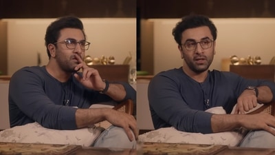 Ranbir Kapoor during his chat with Nikhil Kamath Ranbir Kapoor during his chat with Nikhil Kamath