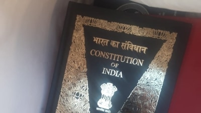 A rare first edition of the Constitution (not pictured here) was auctioned for ₹48 lakh A rare first edition of the Constitution (not pictured here) was auctioned for ₹48 lakh