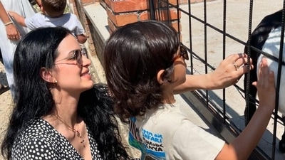 Natasa Satnkovic with son Agastya. Natasa Satnkovic with son Agastya.