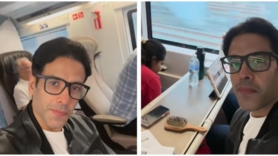 Tusshar Kapoor shared a video inside an Eurorail compartment. Tusshar Kapoor shared a video inside an Eurorail compartment.