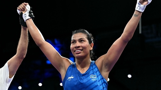 Lovlina Borgohain beat Estonia's Sunniva Hofstad in women's 75kg round of 16, and reached the quarterfinals. She is now one win away from an unprecedented second Olympic medal but will have to beat Chinese top seed Li Qian next to get it. (AFP)