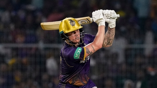 Kolkata: Kolkata Knight Riders batter Jason Roy plays a shot during the IPL 2023 (PTI)