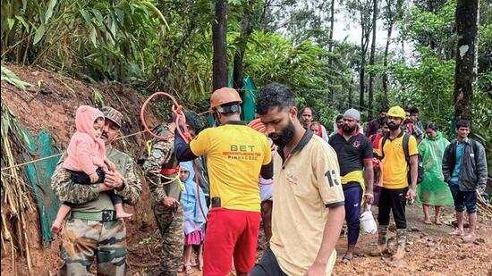 Territorial Army and DSC Centre personnel carry out rescue operations. (ANI photo)