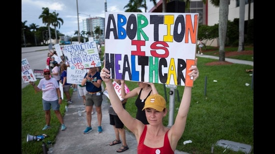 The 2022 overruling of the progressive Roe v. Wade (1974) is a reflection of the religiosity of America’s judges (Photo by Marco BELLO / AFP) (AFP)