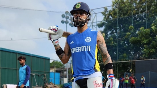 Virat Kohli during his first net session ahead of the Sri Lanka ODIs.(BCCI)