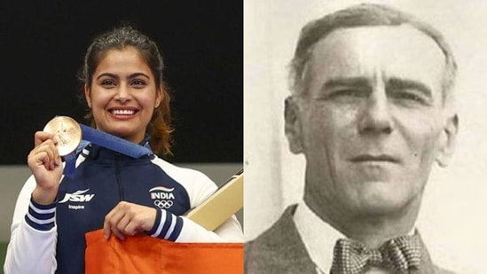 Who is Norman Pritchard and what is his connection to Manu Bhaker winning 2 medals at Paris Olympics 2024?