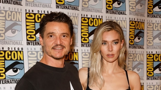 Pedro Pascal, left, and Vanessa Kirby attend a press line for Marvel Studios during Comic-Con International on Saturday, July 27, 2024, in San Diego. (Photo by Christy Radecic/Invision/AP)(Christy Radecic/Invision/AP)