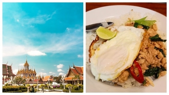Bangkok is teeming with delicious food, from decadent fine dinery to mouth-watering street food. Thai cuisine is flavourful and aromatic with all the crunchy peanuts, coconut and spices. Pad Thai, Som Tum (papaya salad), and Mango Sticky Rice are some popular dishes that are must-try.(Unsplash)