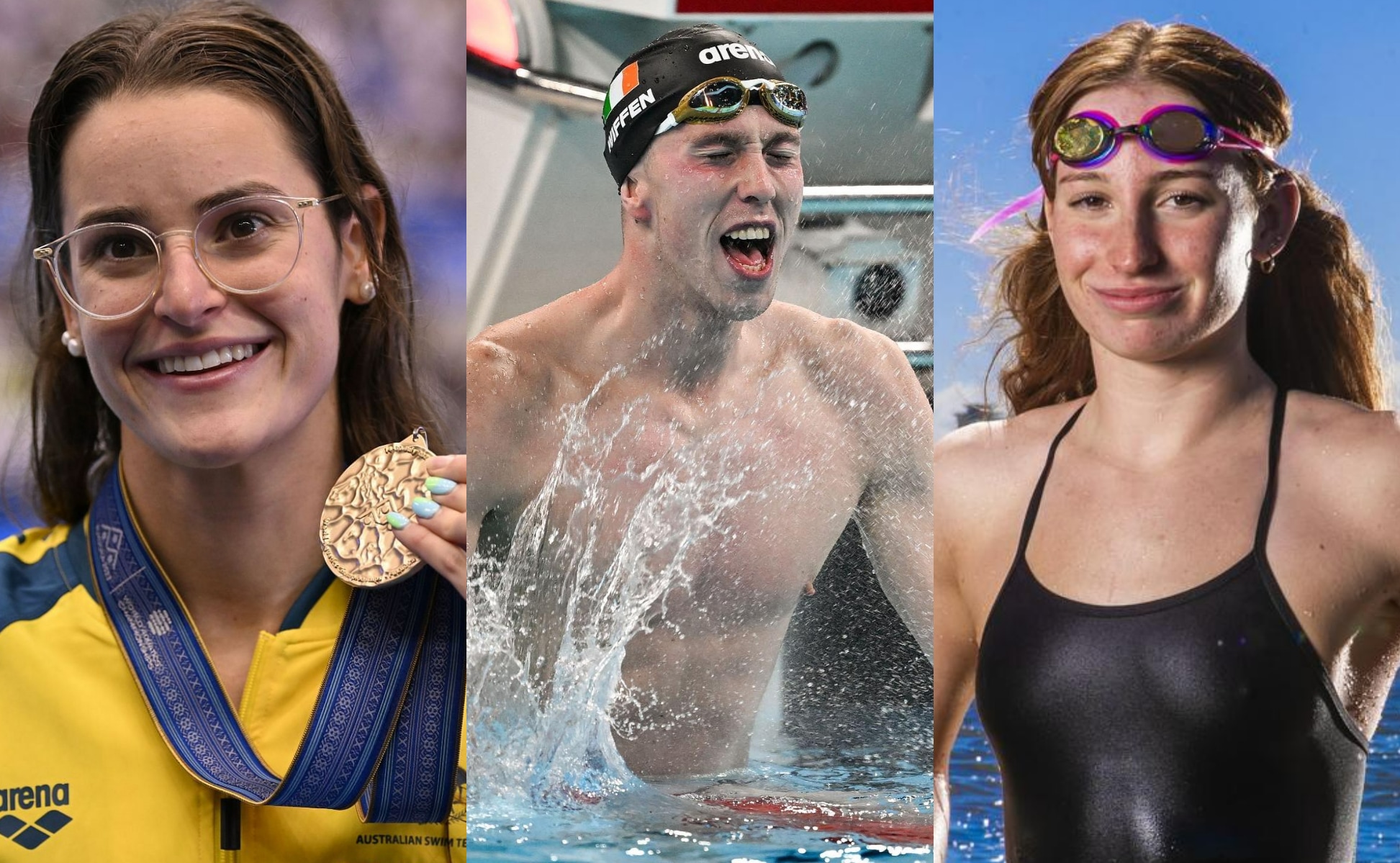 (left to right) Kaylee McKeown, Daniel Wiffen, Mollie O’Callaghan (Instagram) (left to right) Kaylee McKeown, Daniel Wiffen, Mollie O’Callaghan (Instagram)
