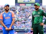 India's captain Rohit Sharma and Pakistan's captain Babar Azam at the toss for their Group A match in the 2024 T20 World Cup
India's captain Rohit Sharma and Pakistan's captain Babar Azam at the toss for their Group A match in the 2024 T20 World Cup
