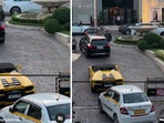 A fleet of cars outside DLF Emporio mall in south Delhi. (Instagram/delhi_exotica) A fleet of cars outside DLF Emporio mall in south Delhi. (Instagram/delhi_exotica)