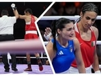 Italy's Angela Carini suffered a suspected broken nose in the women’s 66kg round of 16 bout at the Paris Olympics.(AP-Reuters) Italy's Angela Carini suffered a suspected broken nose in the women’s 66kg round of 16 bout at the Paris Olympics.(AP-Reuters)