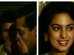 Saif Ali Khan, Salman Khan, and Juhi Chawla at Chaand Ka Tukda music launch in 1994 Saif Ali Khan, Salman Khan, and Juhi Chawla at Chaand Ka Tukda music launch in 1994