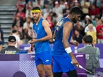 India's Satwiksairaj Rankireddy and Chirag Shetty after their men's doubles quarterfinal badminton match against Malaysia's Aaron Chia and Soh Wooi Yik at the 2024 Summer Olympics(PTI) India's Satwiksairaj Rankireddy and Chirag Shetty after their men's doubles quarterfinal badminton match against Malaysia's Aaron Chia and Soh Wooi Yik at the 2024 Summer Olympics(PTI)