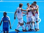 India squandered a one-goal lead to go down 1-2 against defending champions Belgium in a pool match of men's hockey at Paris Olympics 2024.(AP)