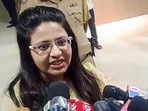Washim, Jul 16 (ANI): IAS trainee Puja Khedkar speaks to the media regarding the police interrogation at her residence, in Washim on Tuesday. Washim, Jul 16 (ANI): IAS trainee Puja Khedkar speaks to the media regarding the police interrogation at her residence, in Washim on Tuesday.