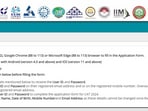CAT 2024 registration begins; check eligibility, direct link to apply and other details (iimcat.ac.in, screenshot of the registration page)