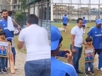 Virat Kohli, Rohit Sharma post with a young fan. Virat Kohli, Rohit Sharma post with a young fan.