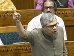 Union railway minister Ashwini Vaishnaw speaks in the Lok Sabha on Thursday. Union railway minister Ashwini Vaishnaw speaks in the Lok Sabha on Thursday.
