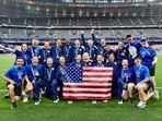 The USA women's team after winning sevens rugby bronze